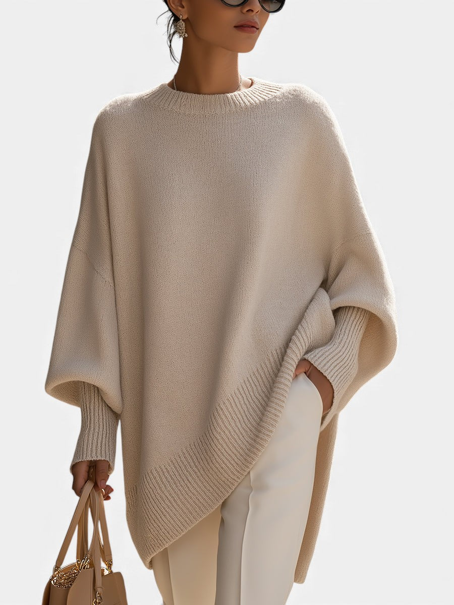 Małgorzata - Luksusowy ponczo oversize