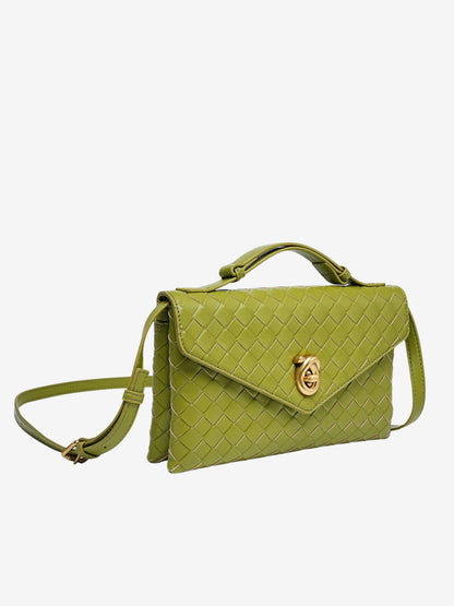Aleksandra - Mini Torebka Crossbody z Teksturowanego Materiału
