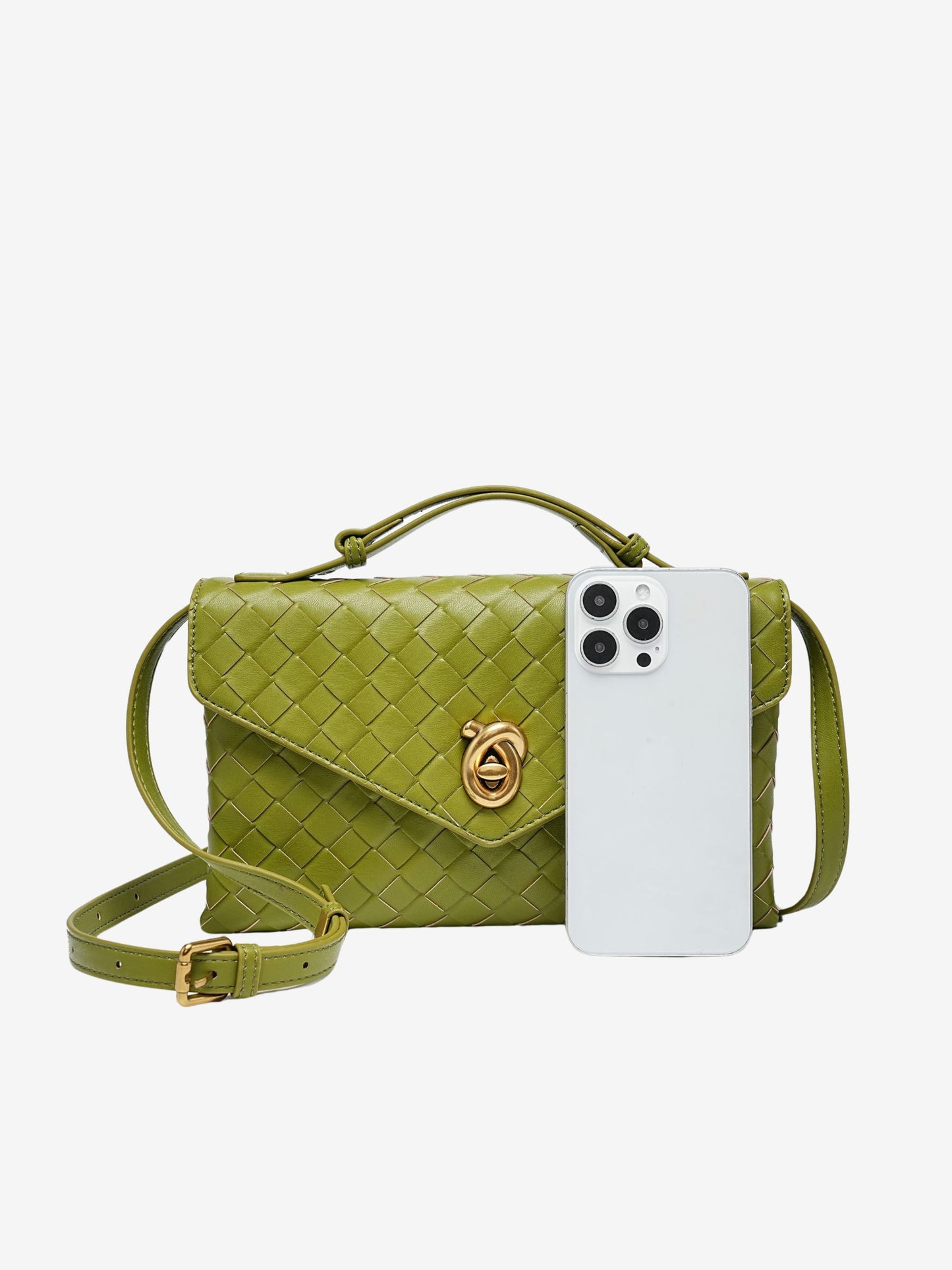 Aleksandra - Mini Torebka Crossbody z Teksturowanego Materiału