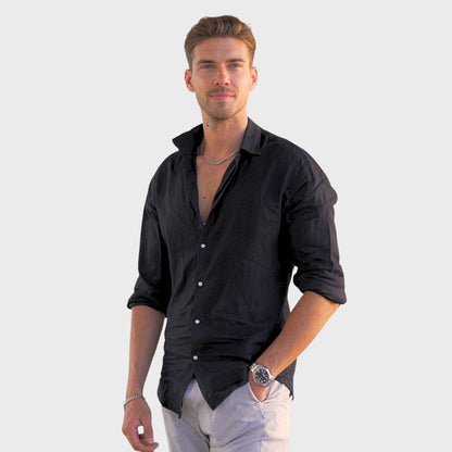 Leonardo - Koszula Lniania Casual