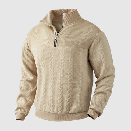 Libuše – Premium sweter z ćwierć zamkiem