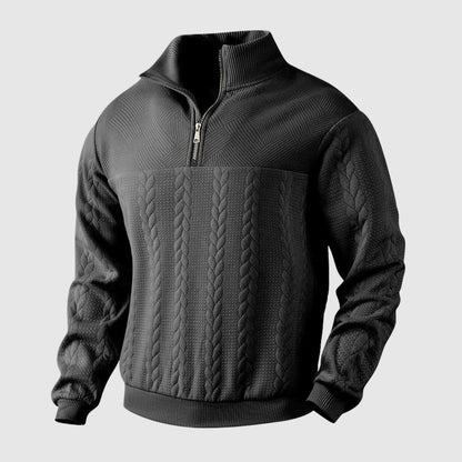 Libuše – Premium sweter z ćwierć zamkiem