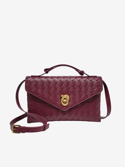 Aleksandra - Mini Torebka Crossbody z Teksturowanego Materiału