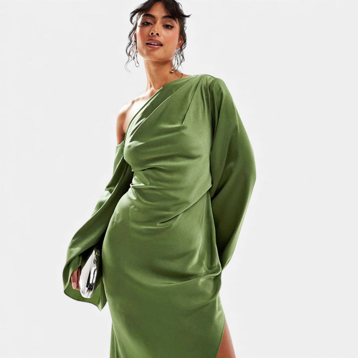 Marzena - Maxi Sukienka Satin Flow