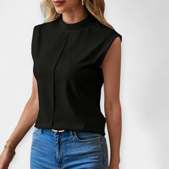Sofie - Elegancka Bluzka Bez Rękawów