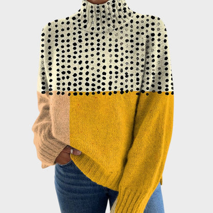 Laura - Artystyczny sweter z dzianiny