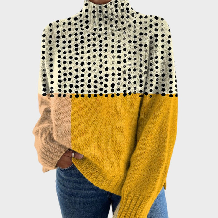 Laura - Artystyczny sweter z dzianiny