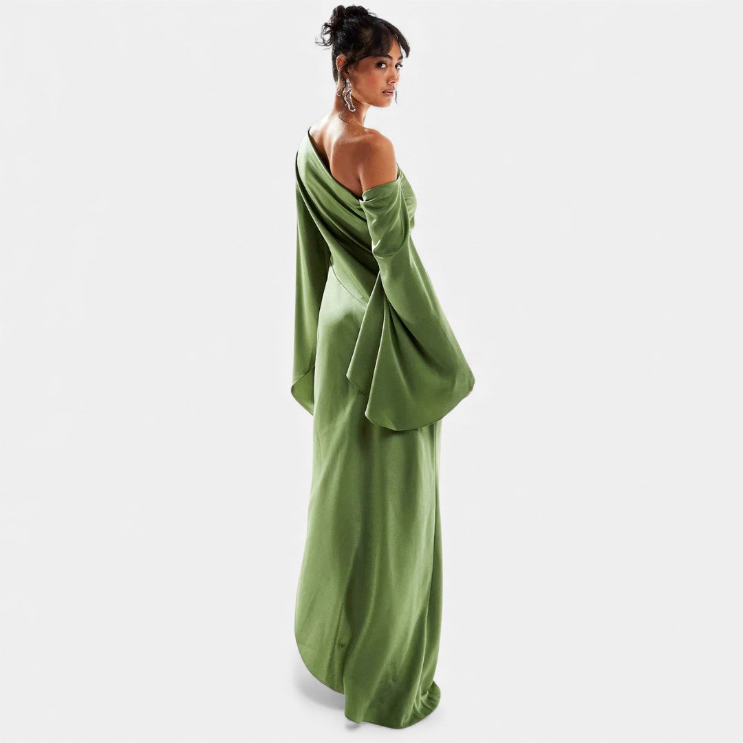 Marzena - Maxi Sukienka Satin Flow