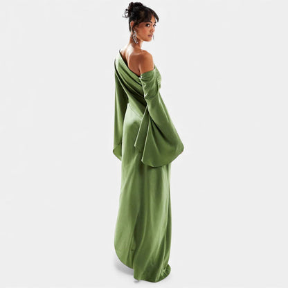 Marzena - Maxi Sukienka Satin Flow