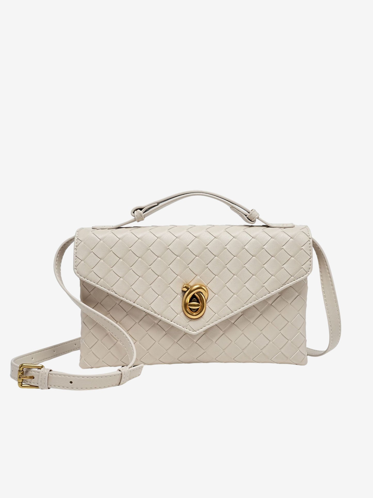 Aleksandra - Mini Torebka Crossbody z Teksturowanego Materiału