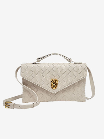 Aleksandra - Mini Torebka Crossbody z Teksturowanego Materiału