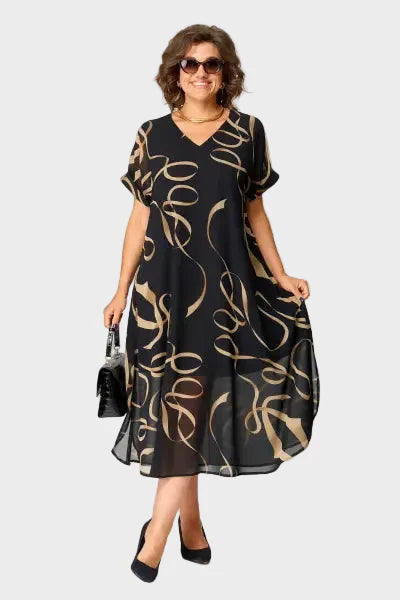 Lena - Elegancka Sukienka Wiosenno-Letnia