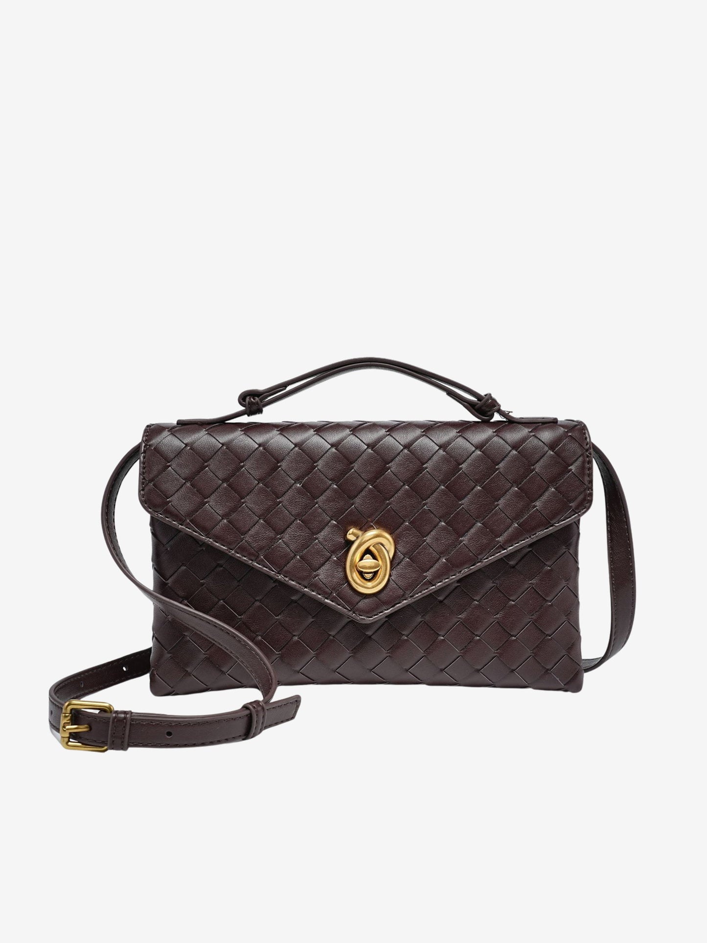 Aleksandra - Mini Torebka Crossbody z Teksturowanego Materiału