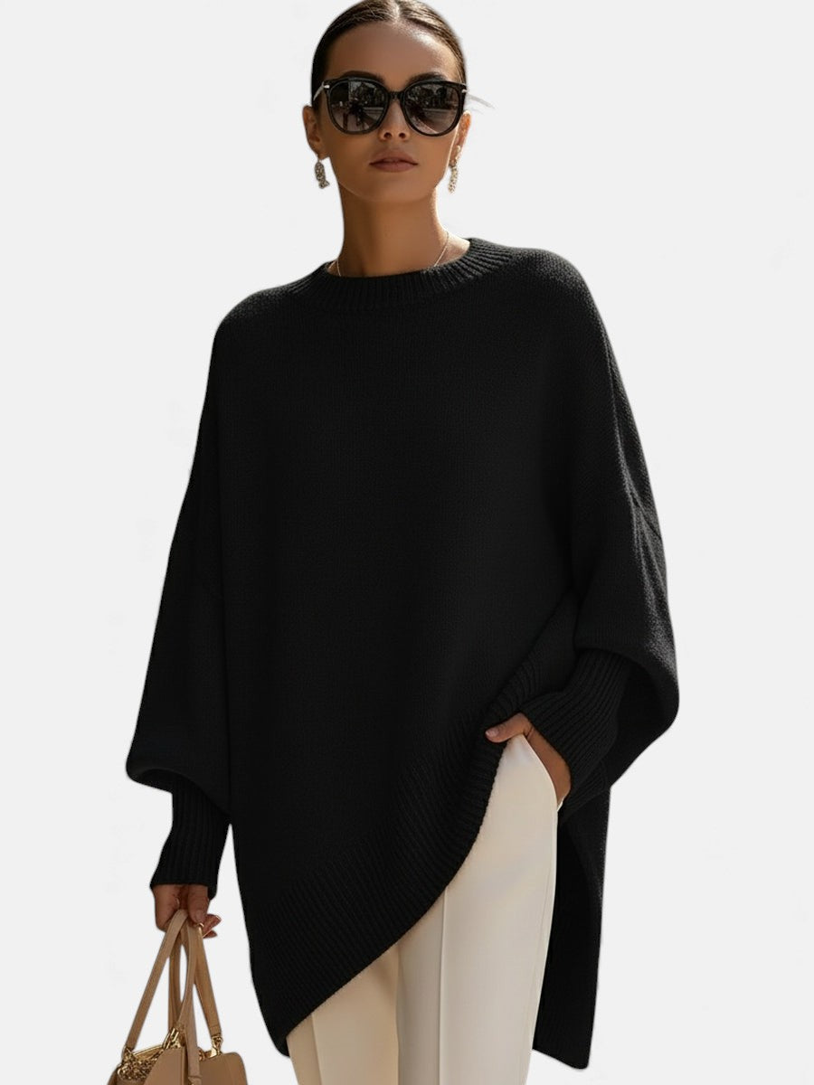 Małgorzata - Luksusowy ponczo oversize