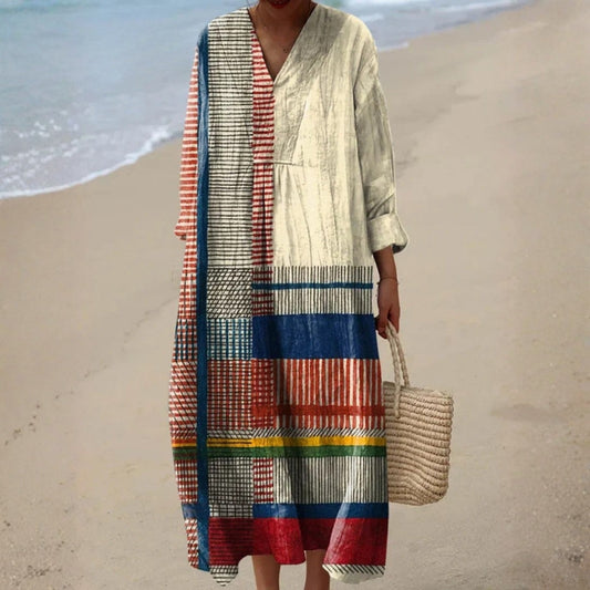 Eleonora - Sukienka Boho w Patchworku