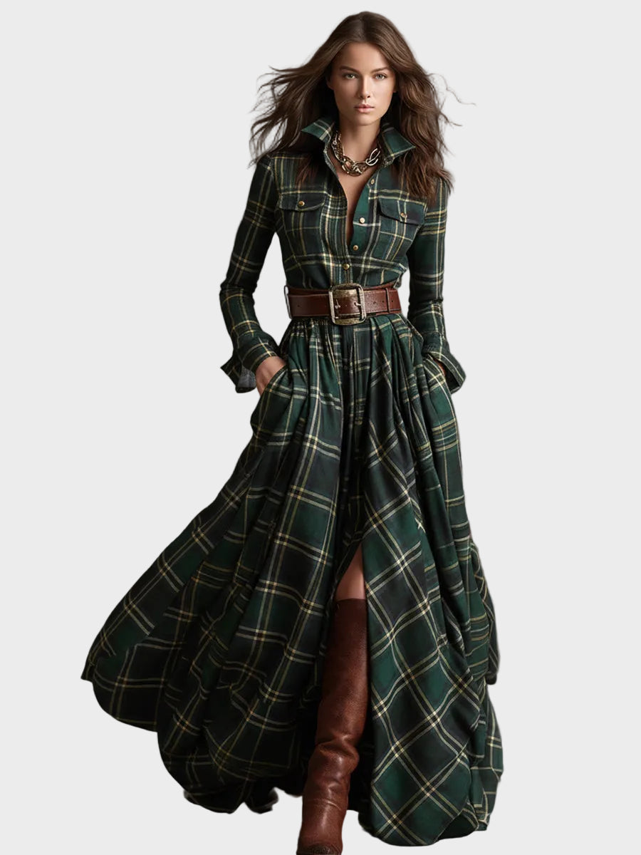 Evelyn - Klasyczna Elegancka Sukienka Koszulowa