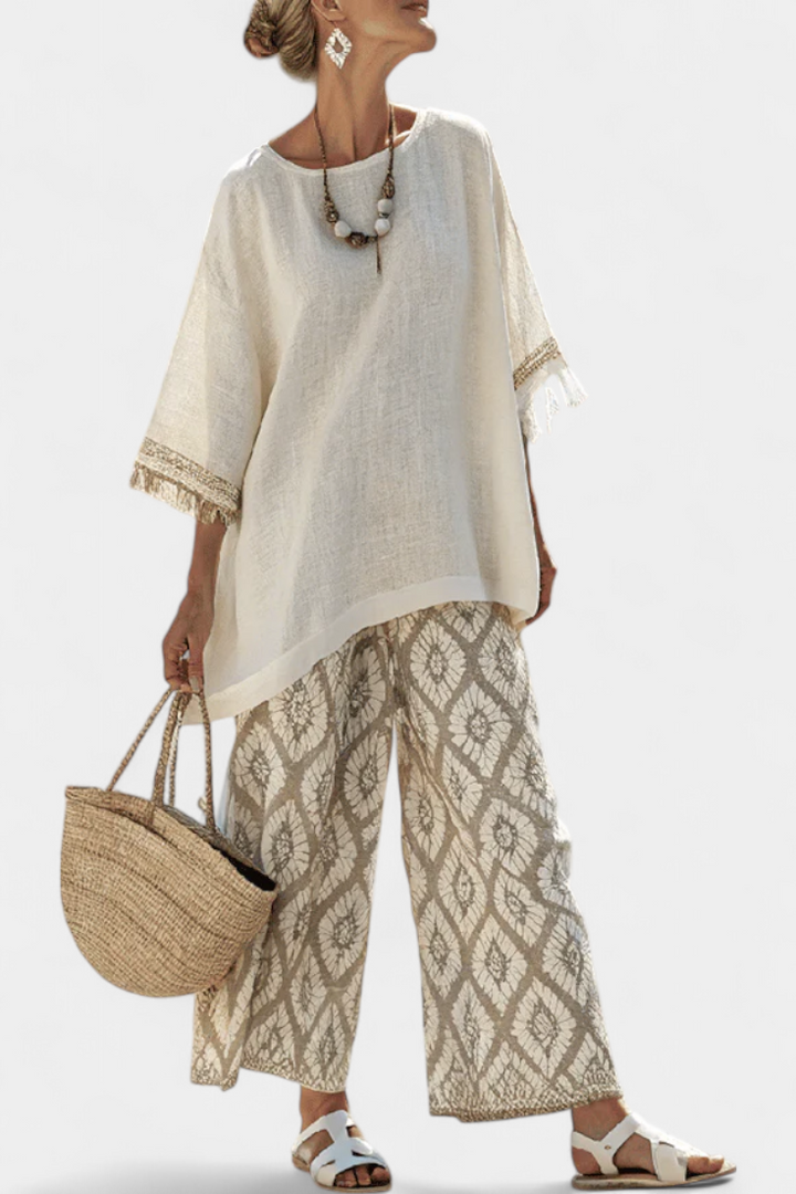 Eduarda - Elegancki Zestaw Boho Chic
