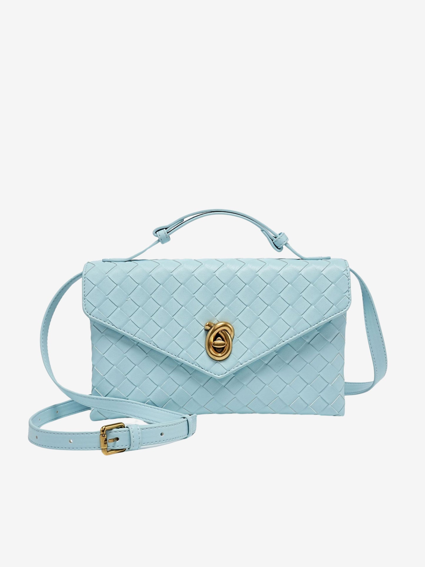 Aleksandra - Mini Torebka Crossbody z Teksturowanego Materiału