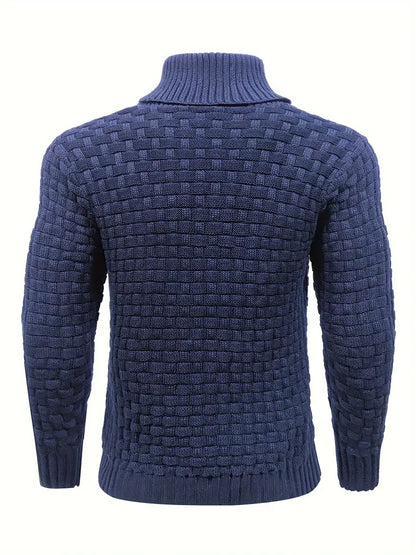 Elías – Stylowy sweter z golfem i guzikami