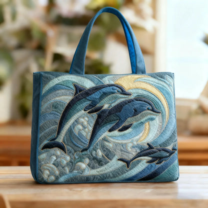 Torba tote z poduszką - Oceaniczny delfin