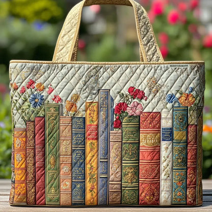 Torebka tote z pikowaniem Enchanted Library