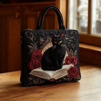Torba Artisanal Matelassé - Czarny Kot i Książki