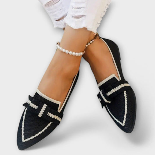 Agnieszka - Plecione buty niskie