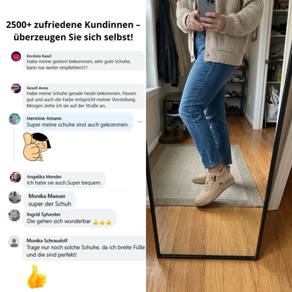 Mila – Wygodne ortopedyczne sneakersy z zamkiem błyskawicznym
