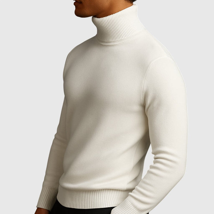 ARLO - Sweter z wełny merino z wysokim kołnierzem