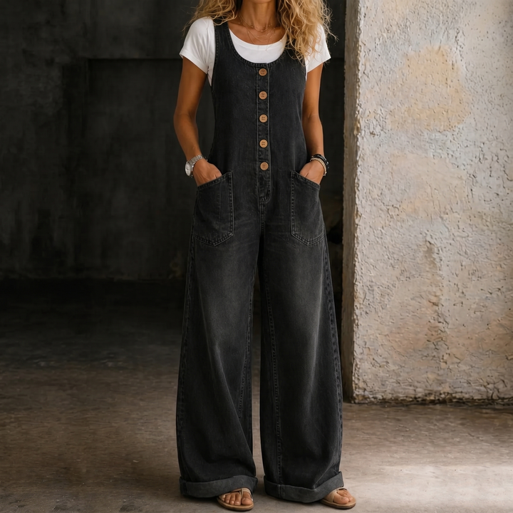 Bethany | Vintage Prane Bawełniane Ogrodniczki