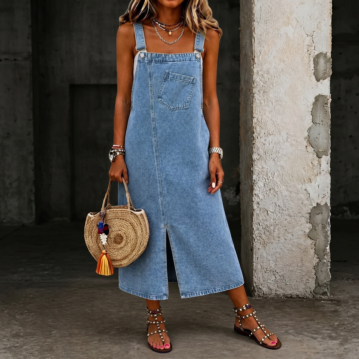 Susan | Casual Denim Jumper Dress