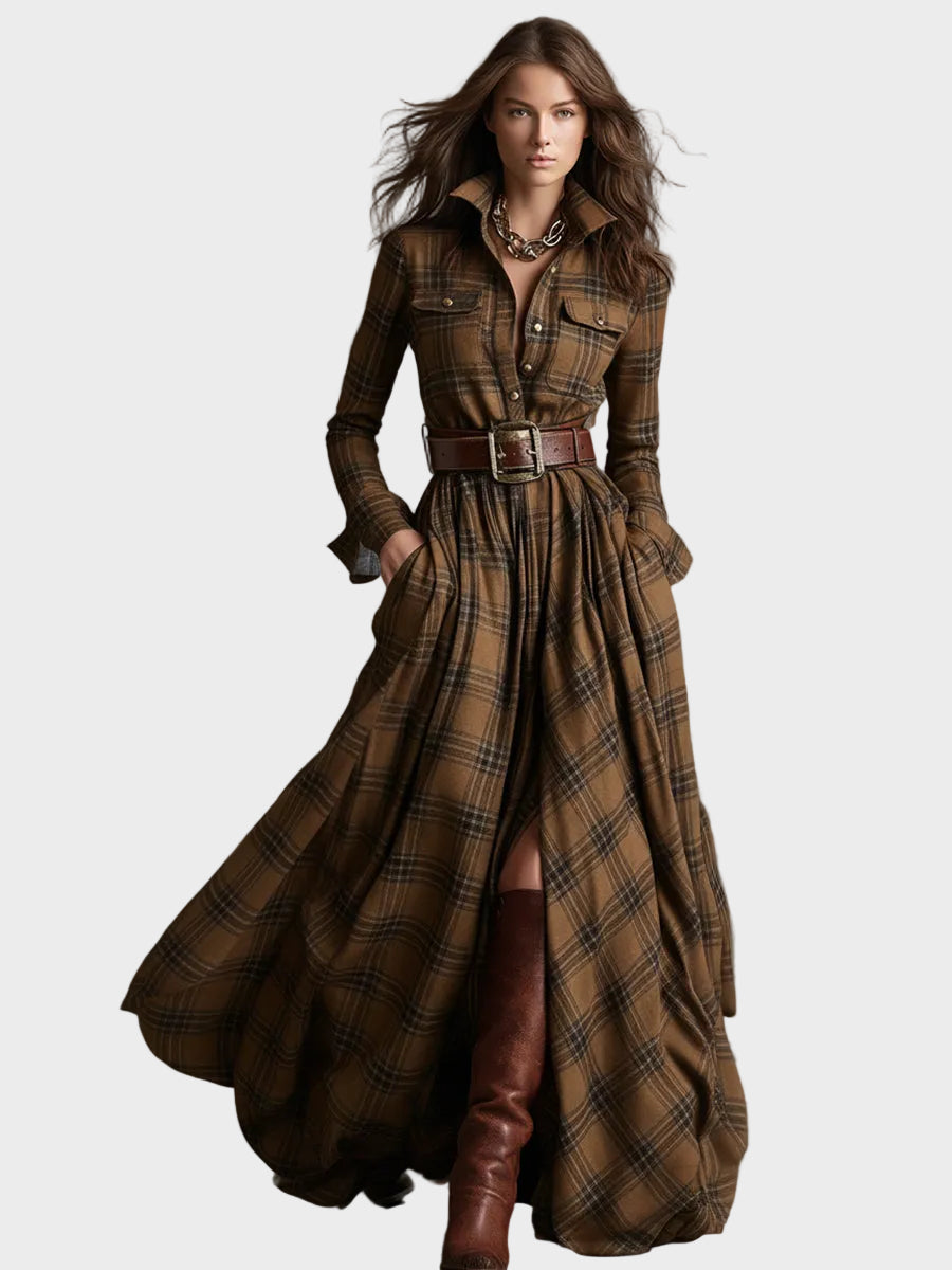 Evelyn - Klasyczna Elegancka Sukienka Koszulowa