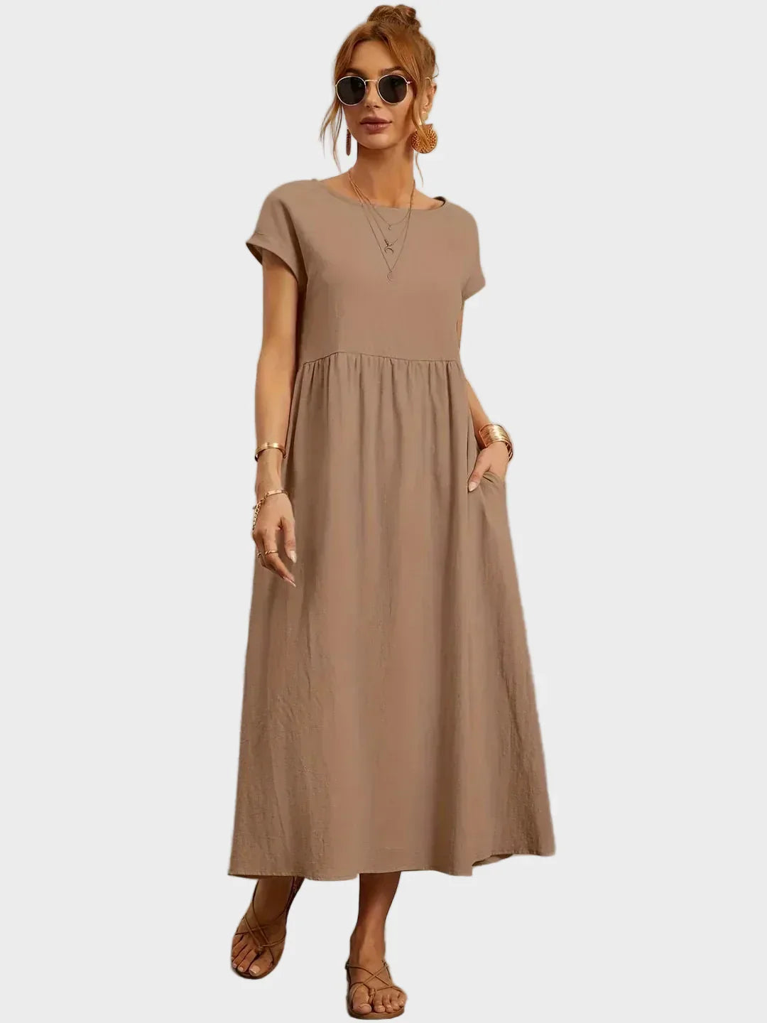 Gabrielle™ — Midi sukienka w eleganckim, ponadczasowym stylu