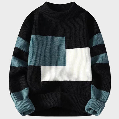 Hilmar – Dopasowany Sweter z Okrągłym Dekoltem