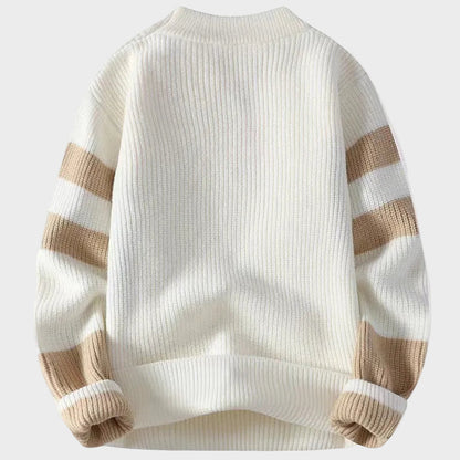 Hilmar – Dopasowany Sweter z Okrągłym Dekoltem