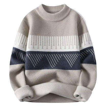 Faelan – Minimalistyczny Ciepły Sweter z Dzianiny