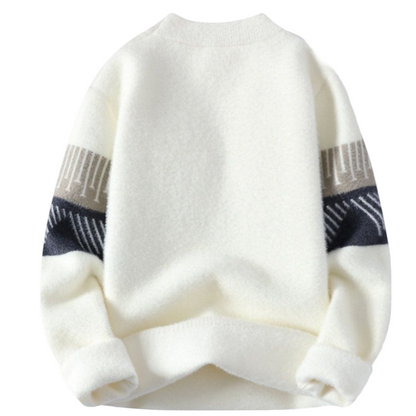 Faelan – Minimalistyczny Ciepły Sweter z Dzianiny