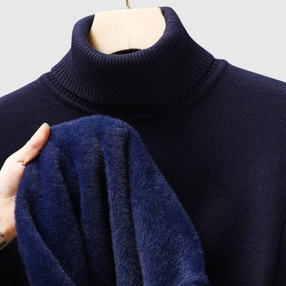 ARLO - Sweter z wełny merino z wysokim kołnierzem