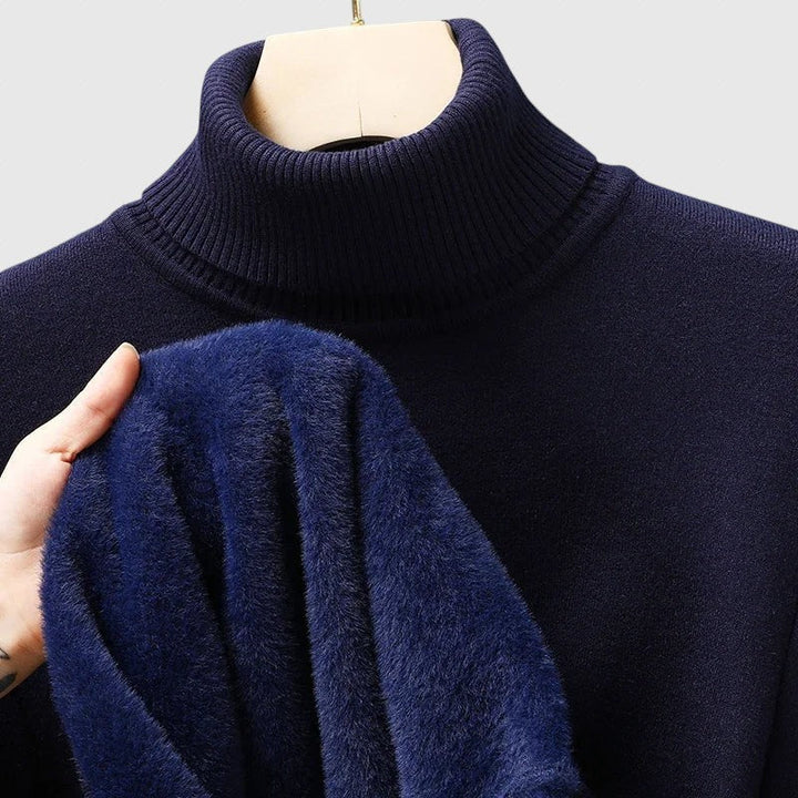 ARLO - Sweter z wełny merino z wysokim kołnierzem