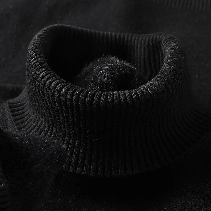 ARLO - Sweter z wełny merino z wysokim kołnierzem