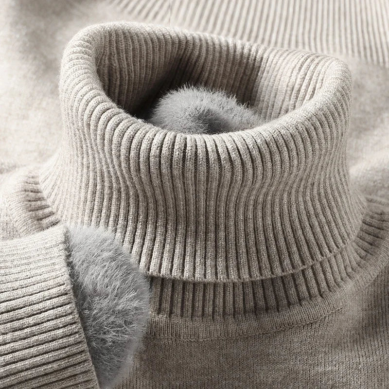 ARLO - Sweter z wełny merino z wysokim kołnierzem