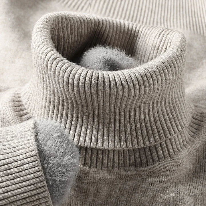 ARLO - Sweter z wełny merino z wysokim kołnierzem