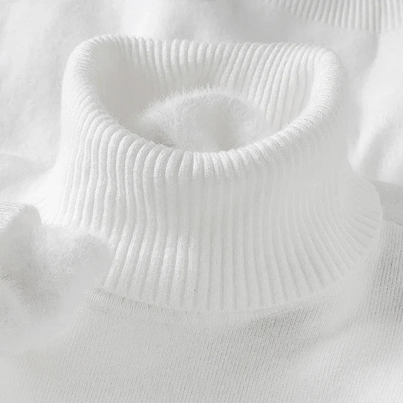 ARLO - Sweter z wełny merino z wysokim kołnierzem