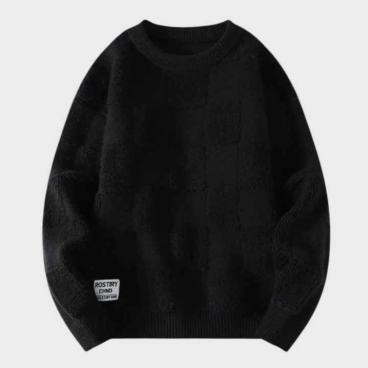 Unikalny Sweter w Kratę