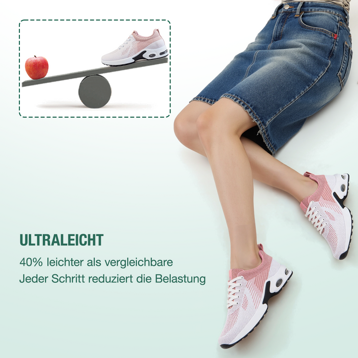 WalkMora Ortopedyczne Buty - Białe z Różowym Akcentem