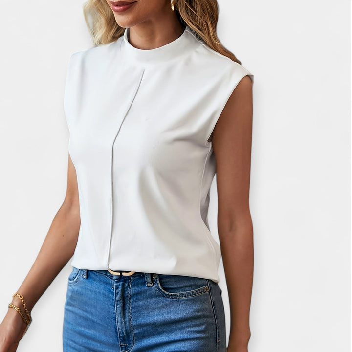 Sofie - Elegancka Bluzka Bez Rękawów