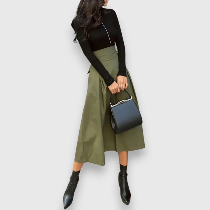 Elina – Elegancka Midi Spódnica