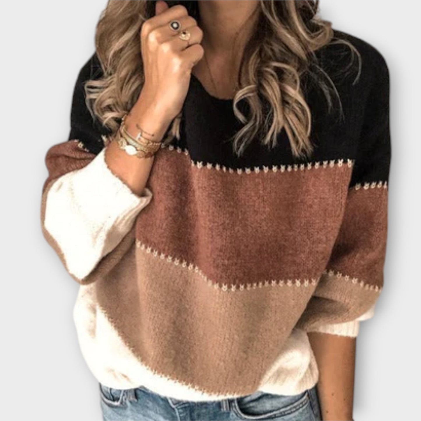 Elżbieta - Sweter Casual i Wygodny
