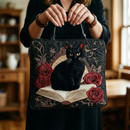 Torba Artisanal Matelassé - Czarny Kot i Książki