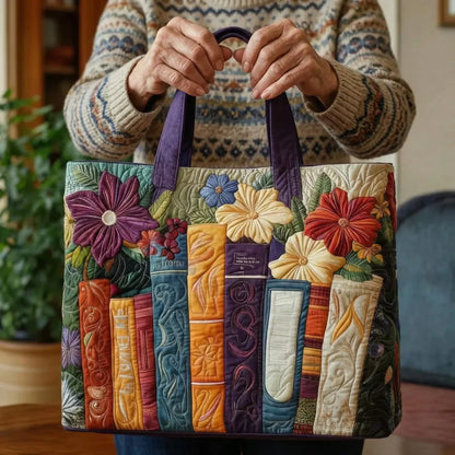 Torba tote z pikowaniem - dla miłośników książek